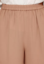 Amalia Wide Leg Pants Culotte | Brown