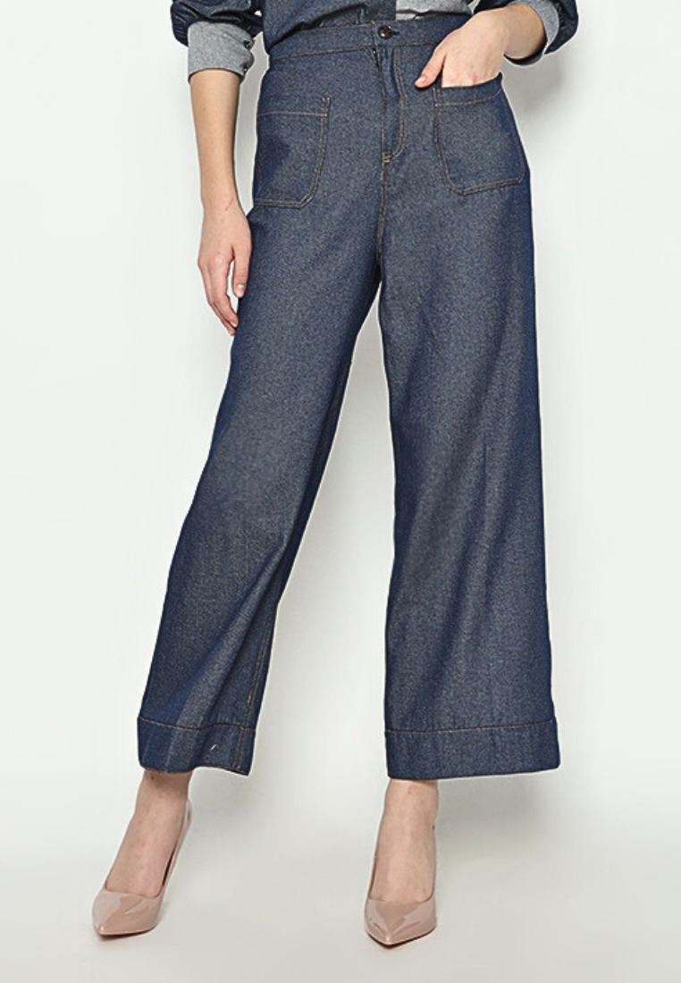 Brady Denim Long Pants | Blue Denim
