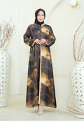 Azalea Mosleem Long Dress Abtrack Motif With Payet | Black