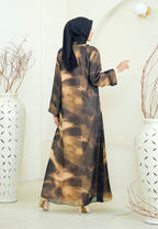 Azalea Mosleem Long Dress Abtrack Motif With Payet | Black