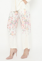 Jardin Floral Cullote In Cream By Brilliant Girl