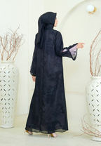 Jayden Muslim Long Dress with Sequins | Black