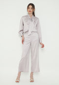 Lera Blouse With Tape Detail Korean Look | Purple