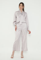 Lera Blouse With Tape Detail Korean Look | Purple