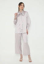 Lera Blouse With Tape Detail Korean Look | Purple