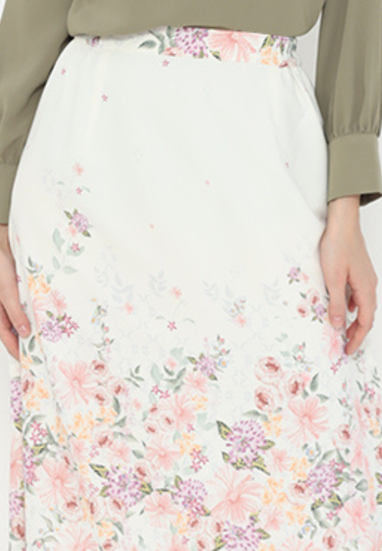 Jardin Floral Skirt | Cream