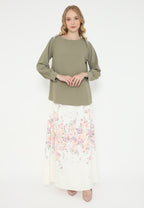Jardin Blouse With Pearl | Green
