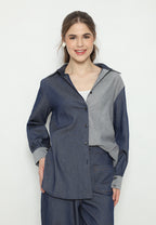 Brady Denim Tops Two Tone | Navy