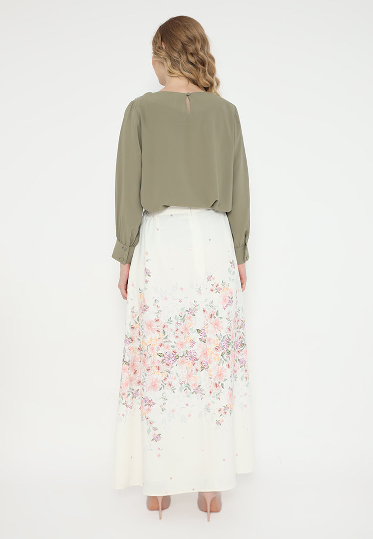 Jardin Blouse With Pearl | Green