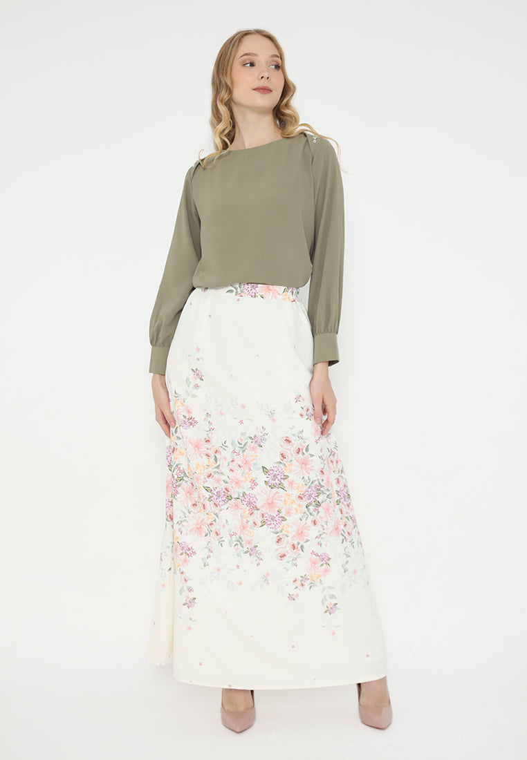 Jardin Blouse With Pearl | Green