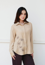 Dandelia Embroidery Shirt | Cream