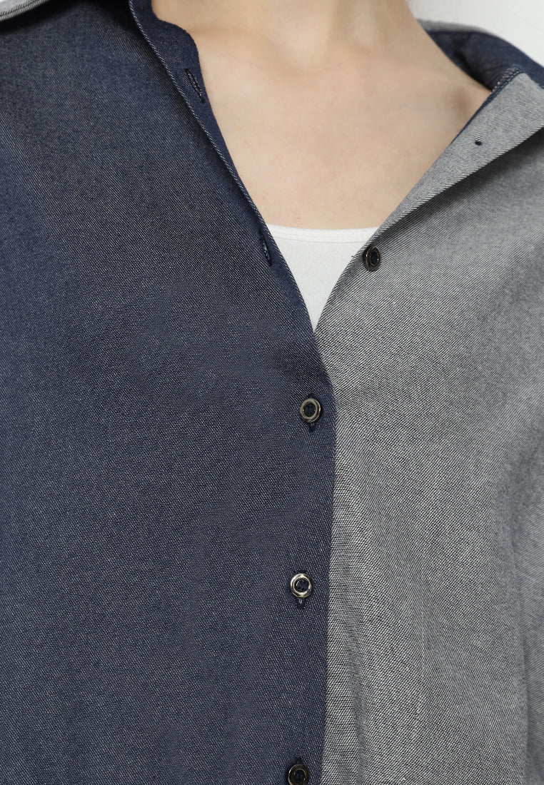 Brady Denim Tops Two Tone | Navy