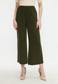 Amalia Wide Leg Pants Culotte | Green