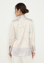 Monogram Tops With Tape Detail Korean Look | Cream