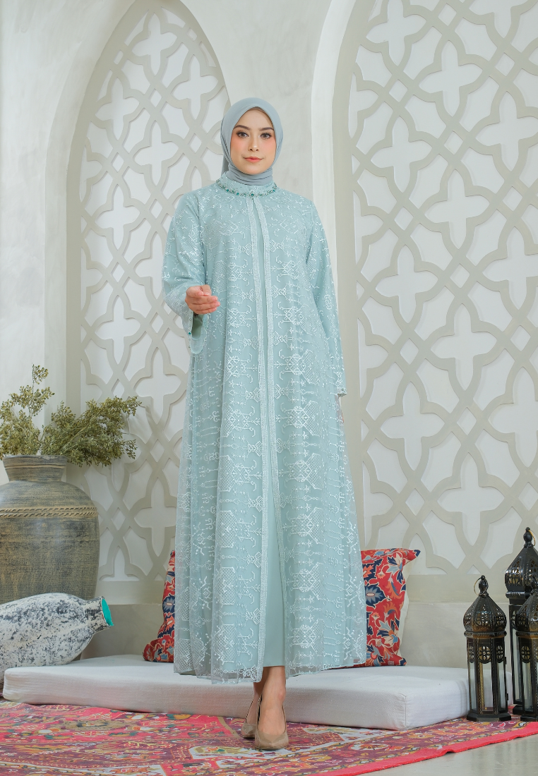 Seza Muslim Long Dres Broakat | Pink