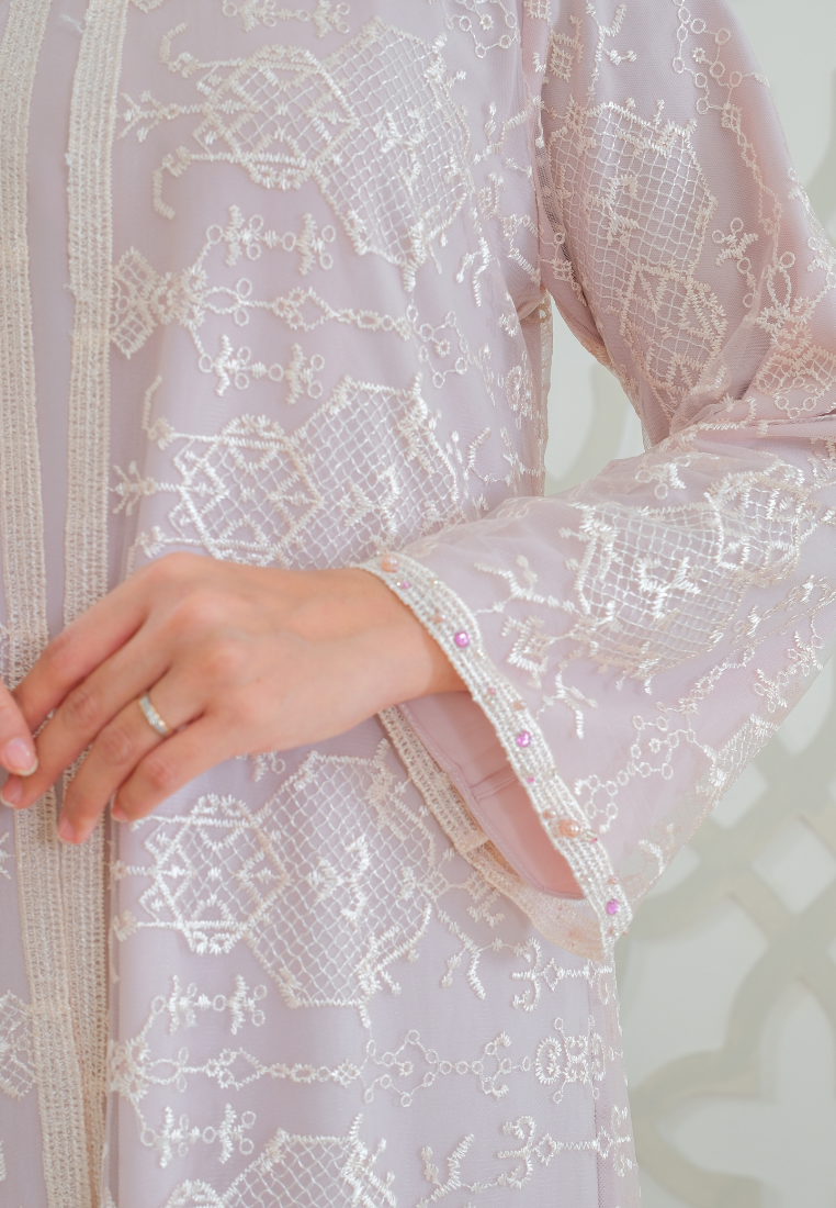 Seza Muslim Long Dres Broakat | Pink
