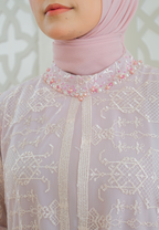 Seza Muslim Long Dres Broakat | Pink
