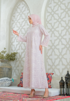 Seza Muslim Long Dres Broakat | Pink