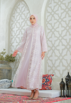 Seza Muslim Long Dres Broakat | Pink