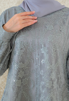 Lunara Tunic Broakat Muslimah | Grey
