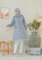 Lunara Tunic Broakat Muslimah | Grey