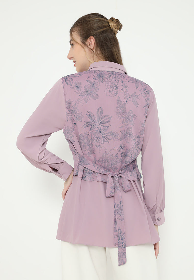 Wispie Shirt Floral | Purple