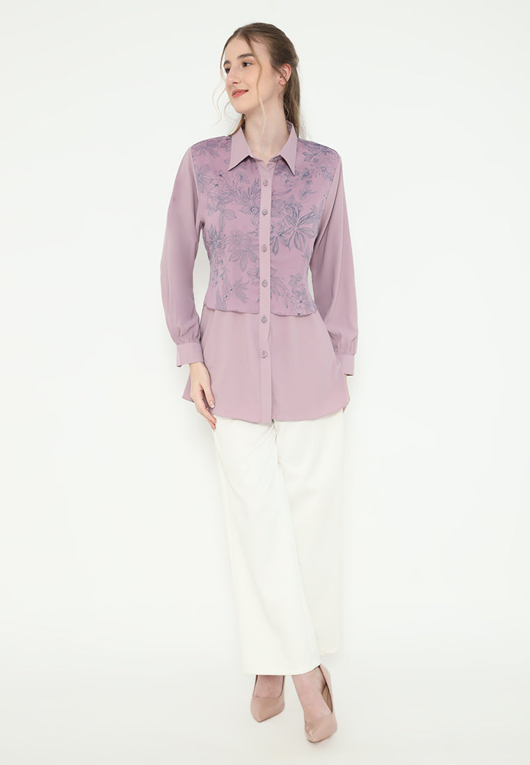 Wispie Shirt Floral | Purple