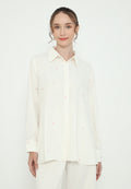 Jardin Floral Long Sleeve Tops With Long Sleeve | Cream