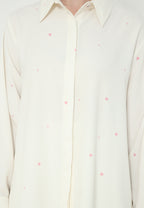 Jardin Floral Long Sleeve Tops With Long Sleeve | Cream