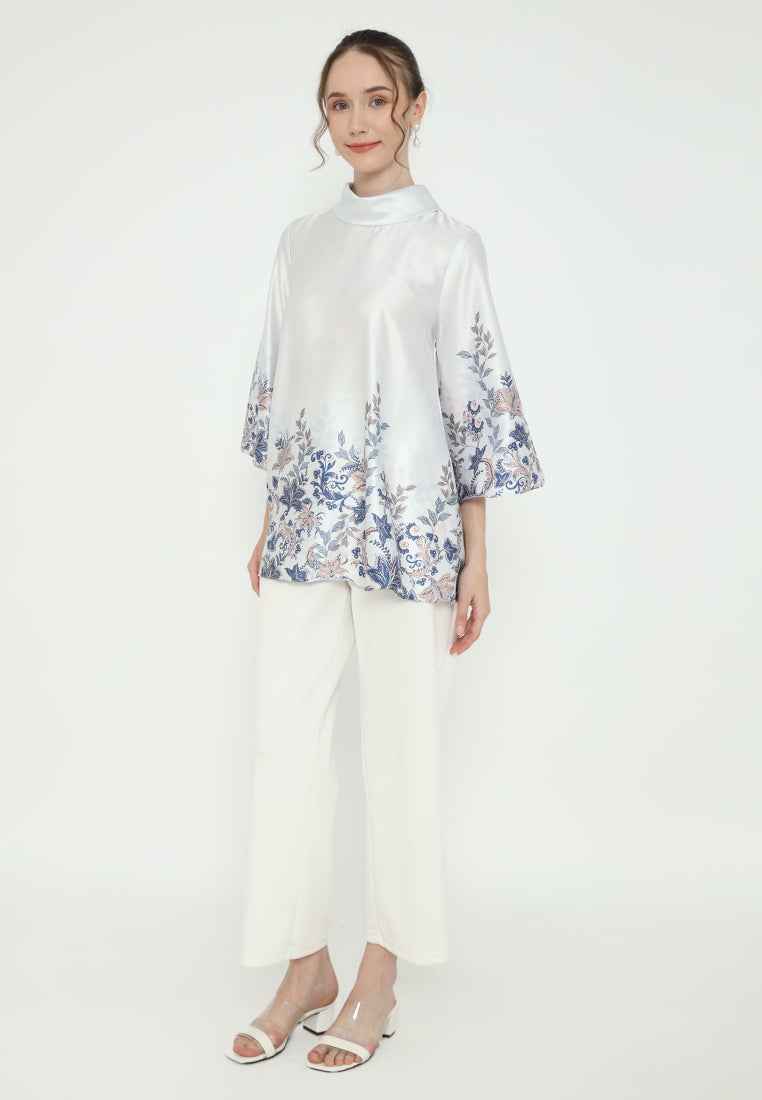 Nimas Draffery Blouse | Grey