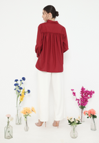 Elis Casual Shirt outfit for national day event | Red