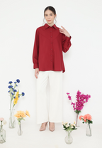 Elis Casual Shirt outfit for national day event | Red