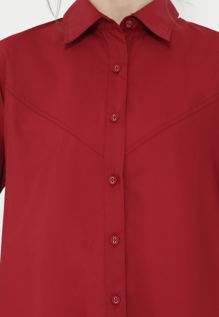 Elis Casual Shirt outfit for national day event | Red