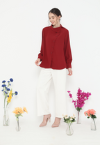 Sora Tops Asymetrical | Maroon
