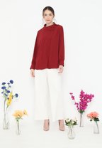 Sora Tops Asymetrical | Maroon