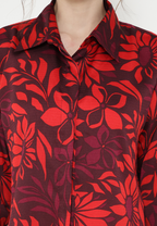 Clarissa Shirt With Floral Printed | Red
