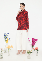 Clarissa Shirt With Floral Printed | Red