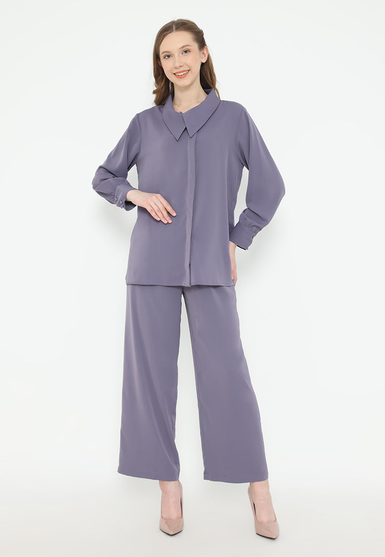 Sonia Blouse Long Sleeve | Purple