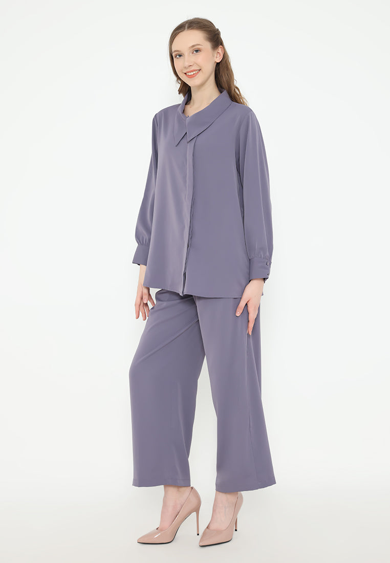 Sonia Blouse Long Sleeve | Purple
