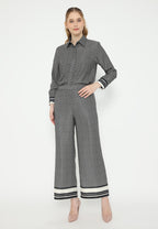 Santana Monogram Shirt With Long Sleeve | Black
