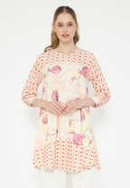 Sunset Tunic Floral Monogram | Cream