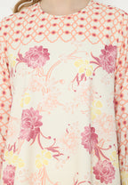 Sunset Tunic Floral Monogram | Cream
