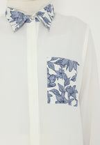 Nimas Floral Accent Shirt In Broken | White
