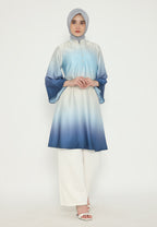 Oceant Rust Tunic Gradation In Blue By Brilliant Girl