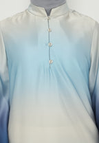 Oceant Rust Tunic Gradation In Blue By Brilliant Girl