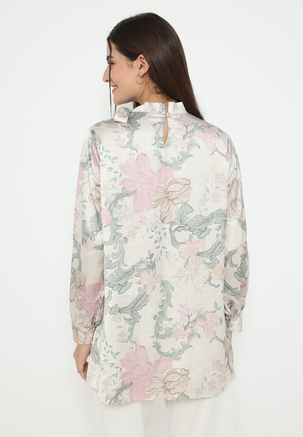 Safira Paisley Blouse With Tape Detail | Cream