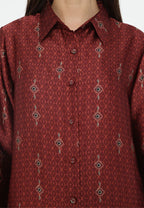 Elize Patterns Tops | Maroon