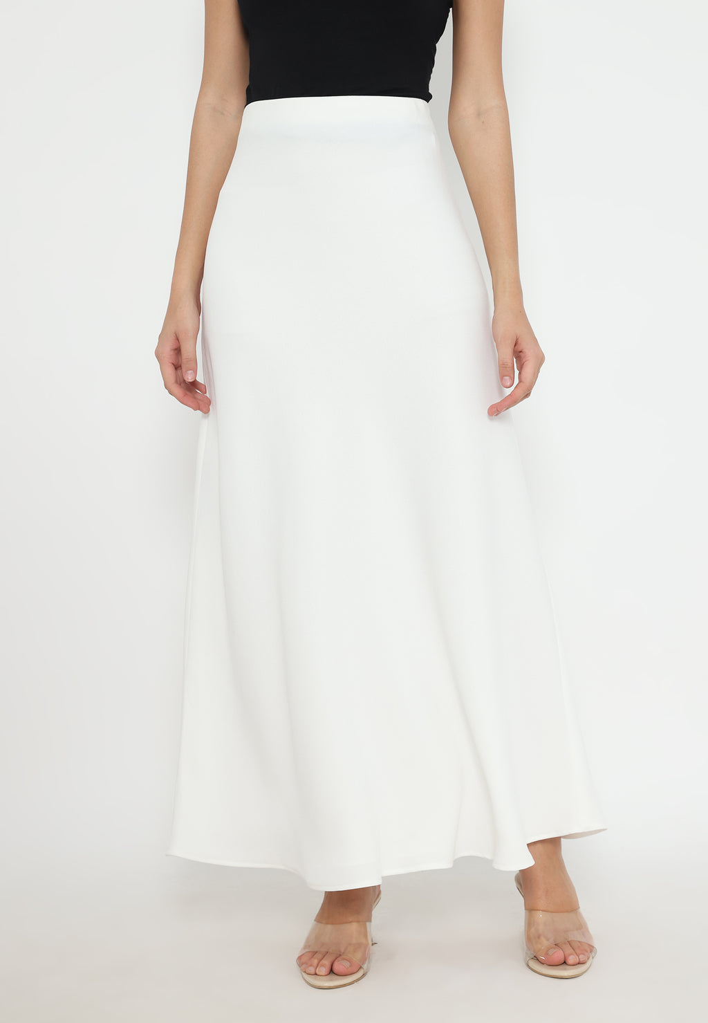 Solis Skirt Flowy Look | White