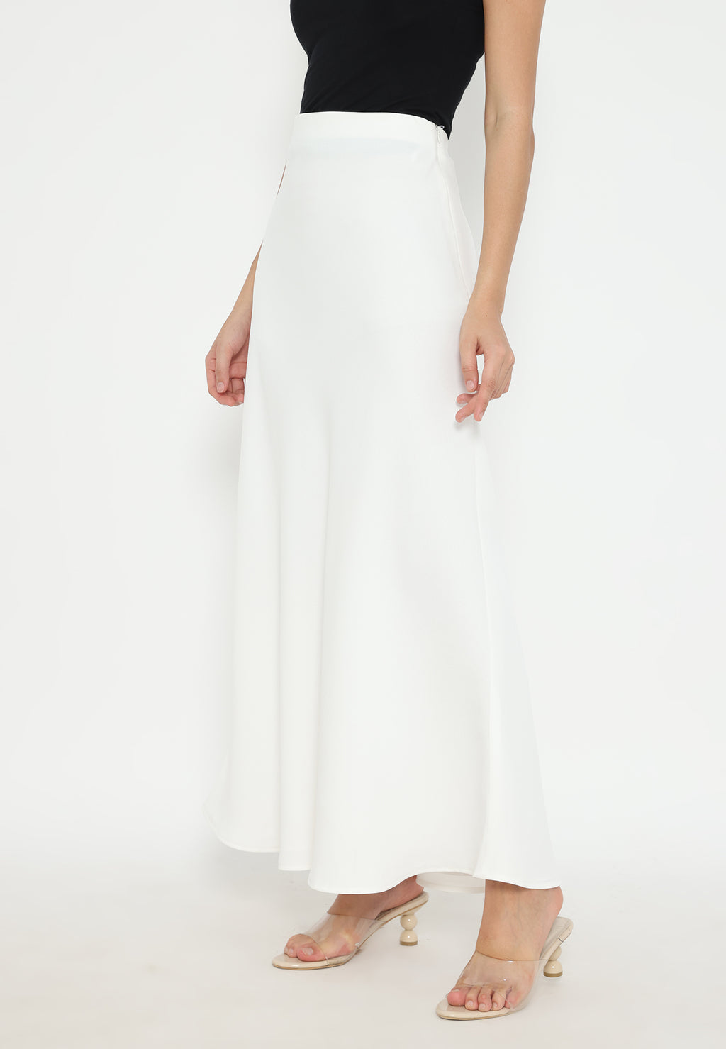 Solis Skirt Flowy Look | White