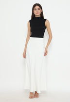 Solis Skirt Flowy Look | White